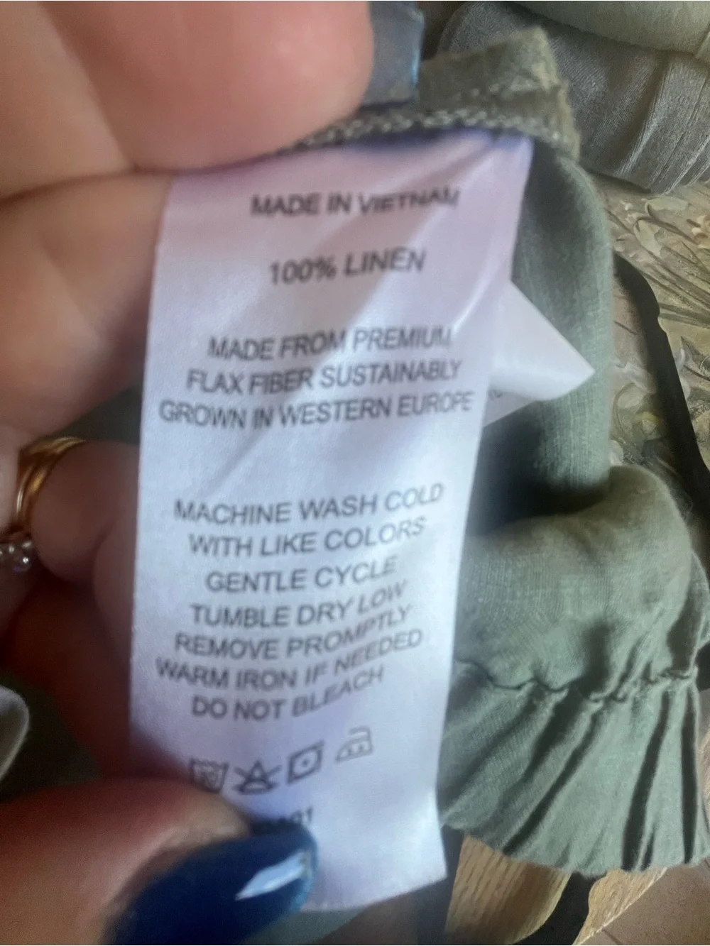 Quince Tapered Linen Pant, L